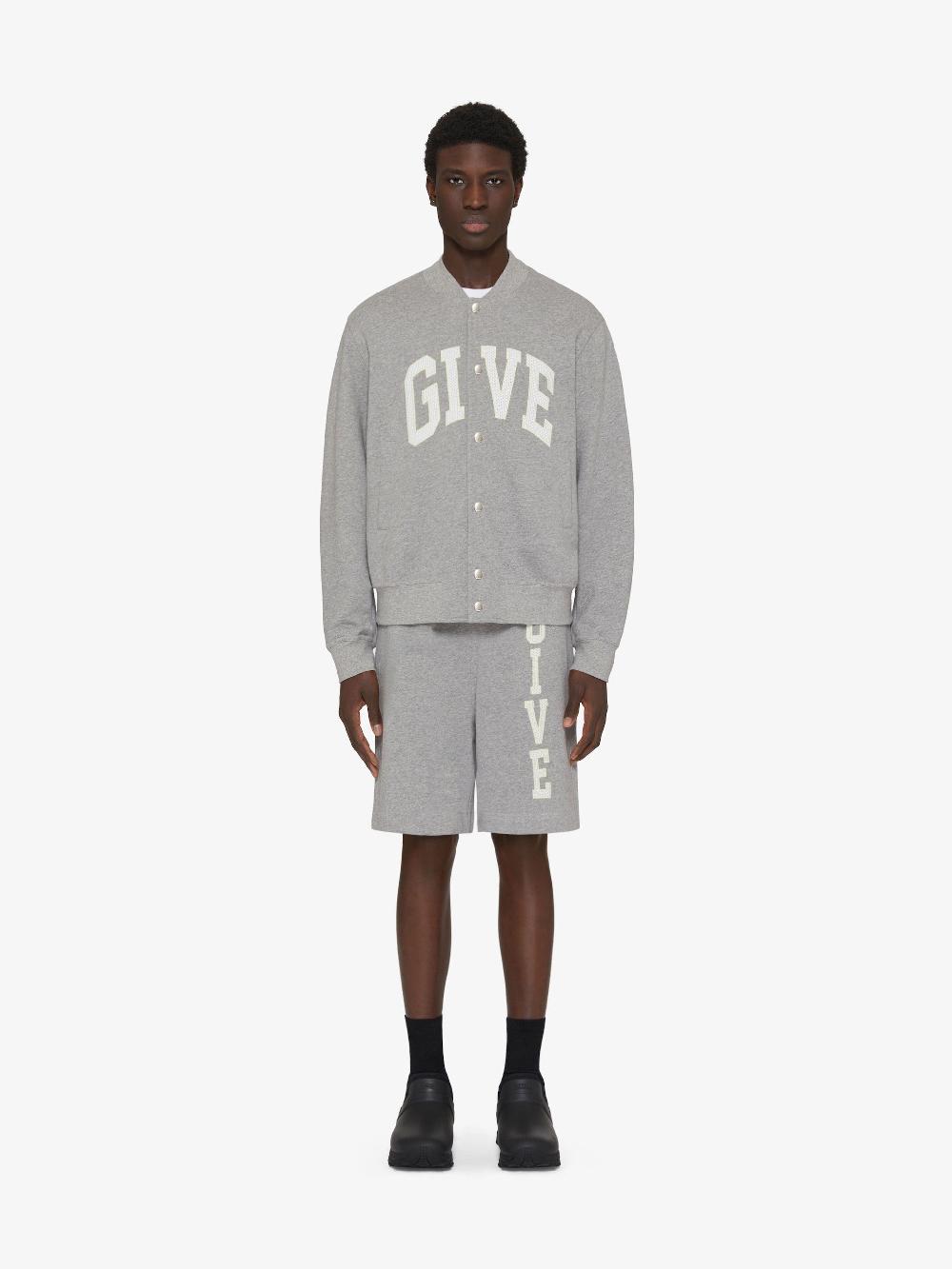 Givenchy Givenchy college varsity jacket in fleece Prezzo Ridotto