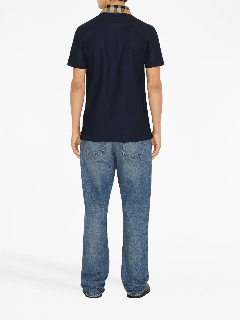 Burberry Check collar polo shirt I Più Venduti