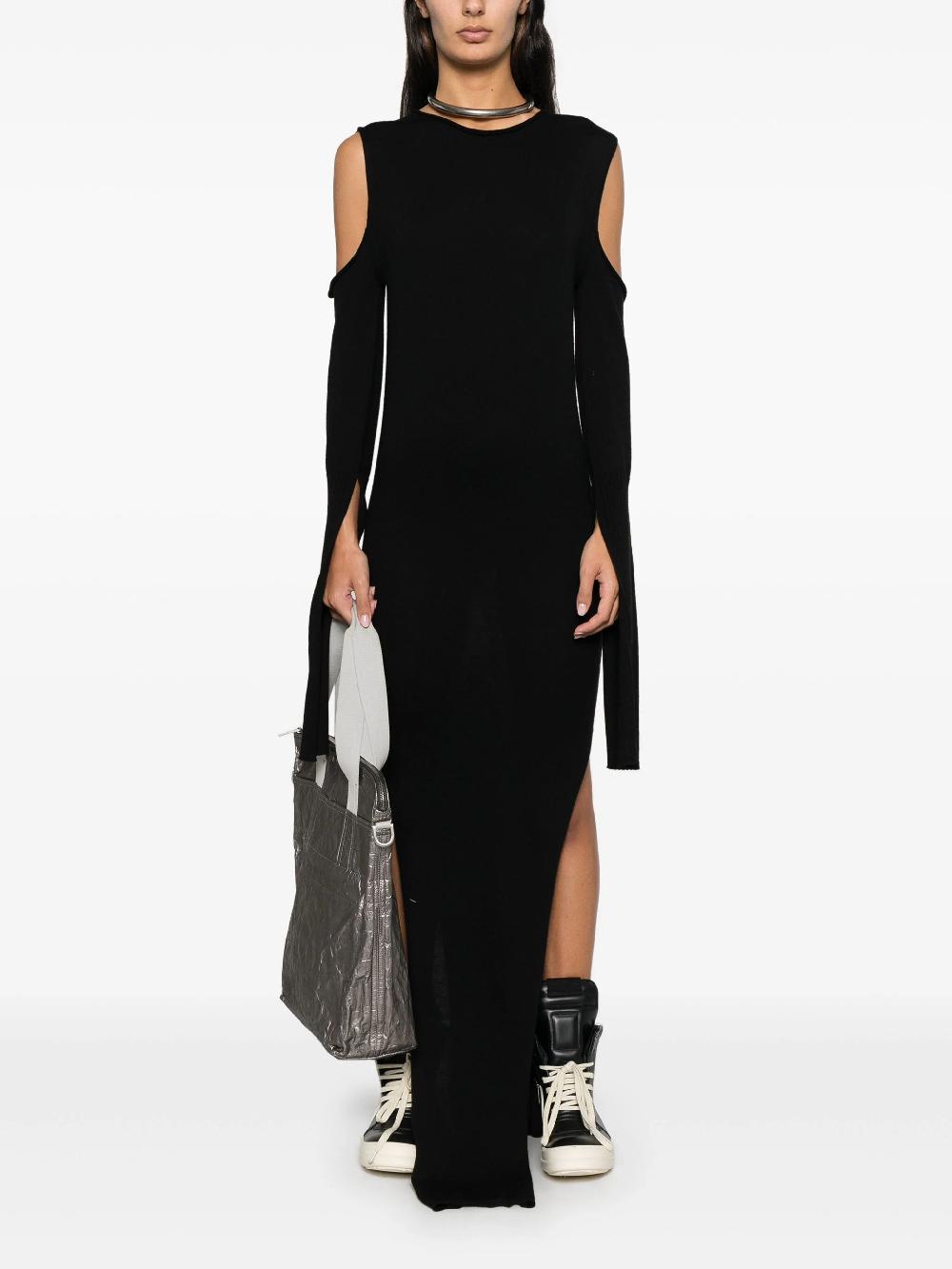 RICK OWENS Cape sleeve dress Flash Sale