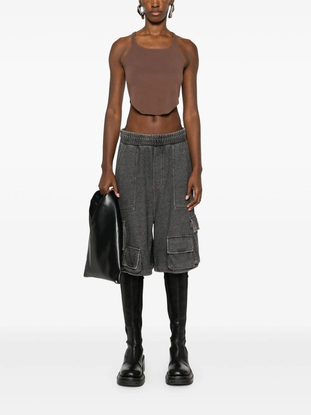 Rick Owens DRKSHDW Basic tank cropped Smaltimento dello stoccaggio