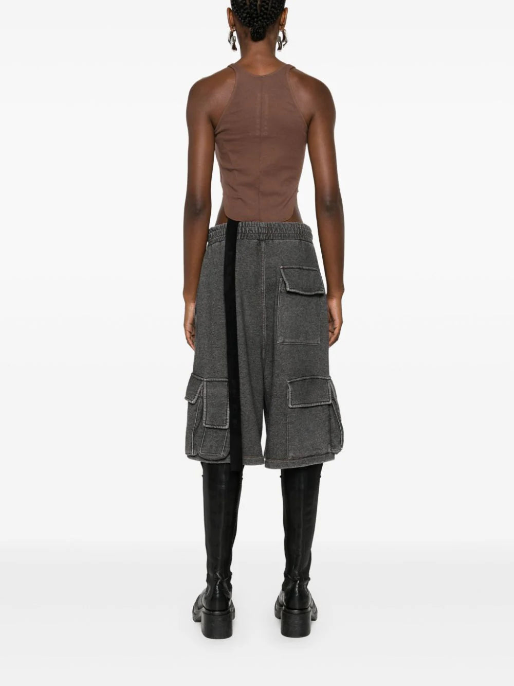 Rick Owens DRKSHDW Basic tank cropped Smaltimento dello stoccaggio