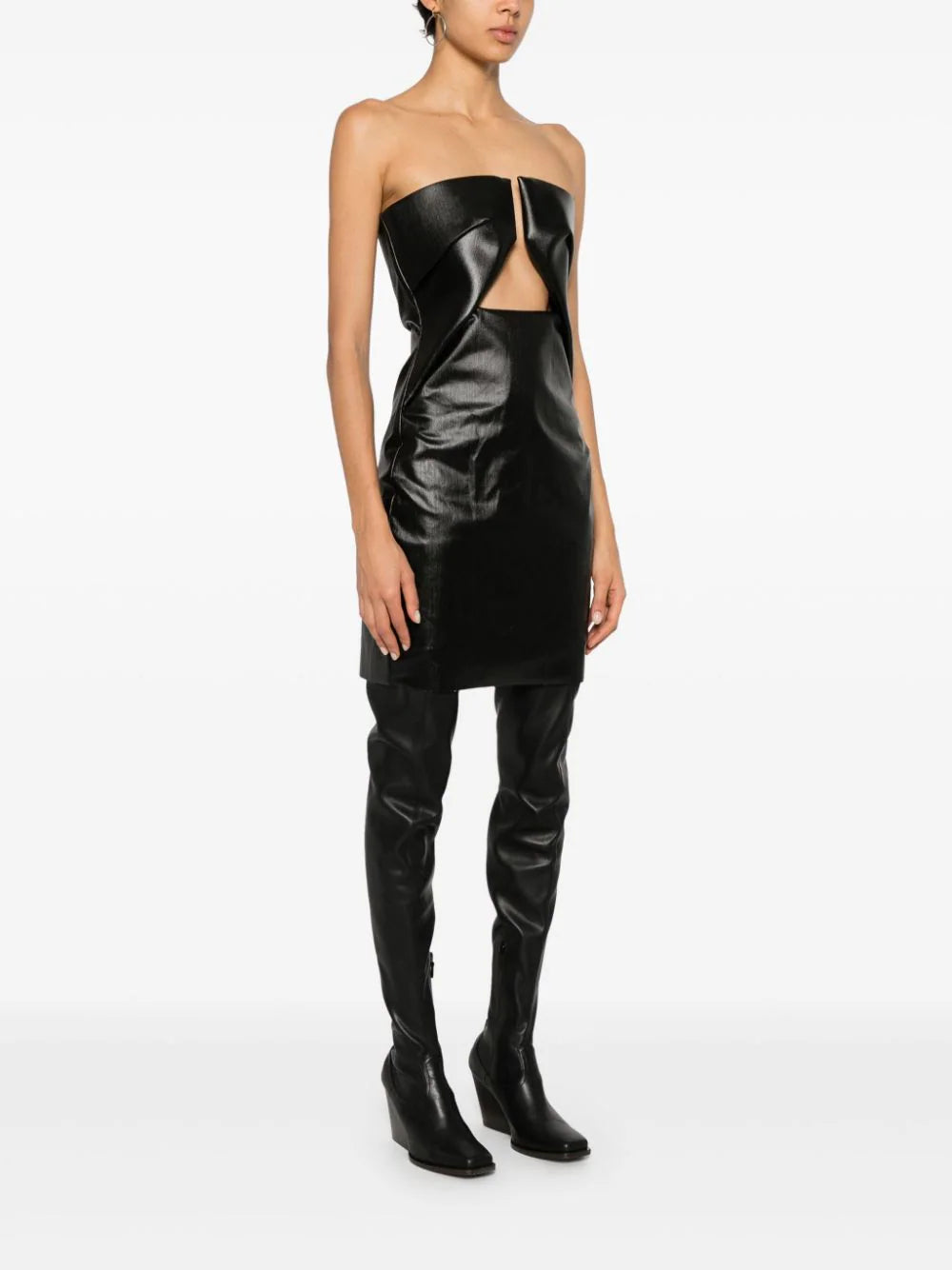 RICK OWENS Prong mini dress Vendita calda