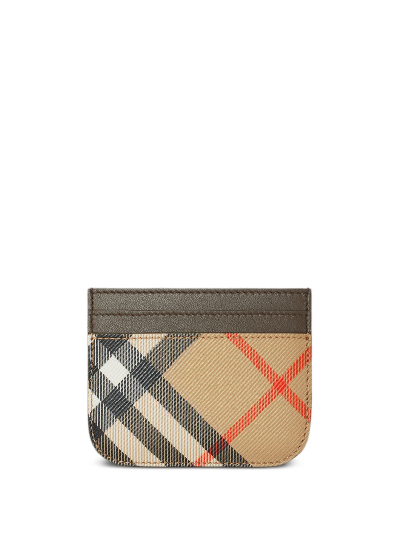 Burberry Check credit card holder Trasporto libero internazionale