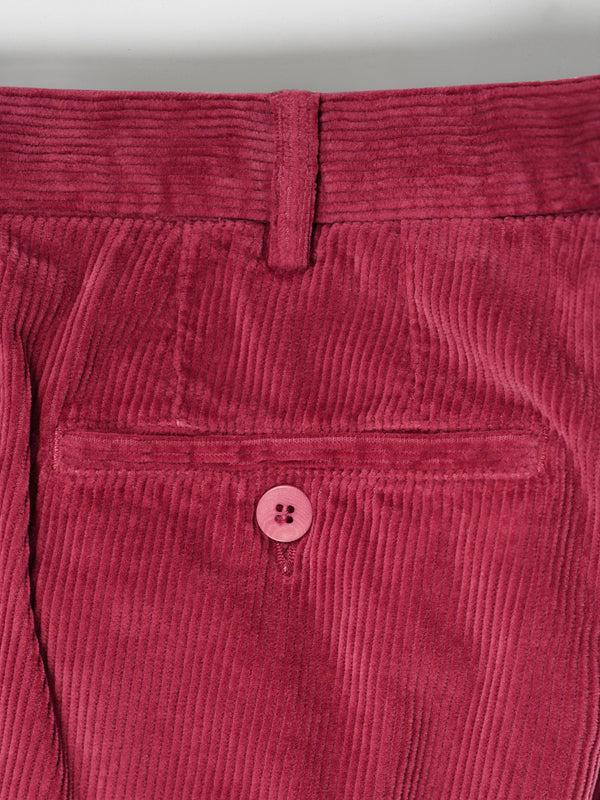 Rota Sport Winter Cherry corduroy sport trousers 1 pleat Saldi Di Fabbrica