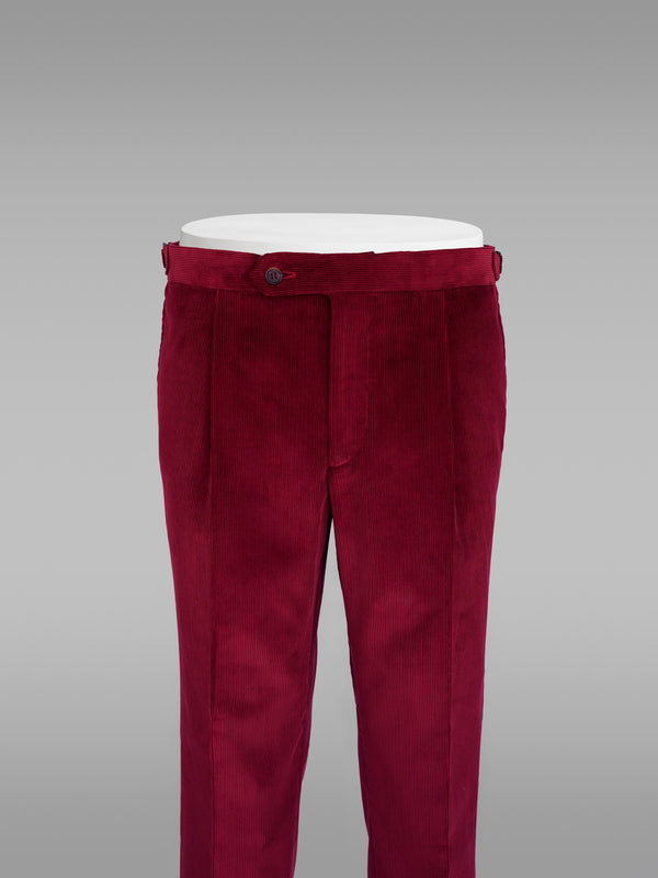 Rota Winter Bordeaux corduroy medium wale trousers Qualità