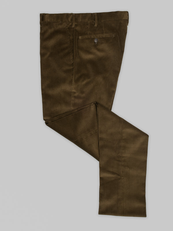 Rota Winter Green corduroy medium wale trousers Italia