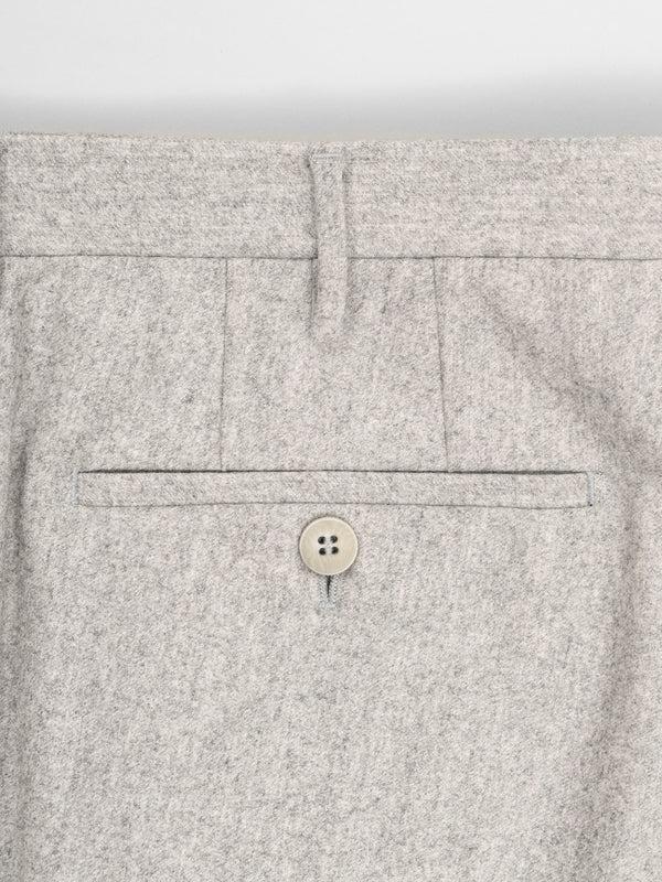 Rota Winter Light grey pair of regular fit wool flannel trousers Negozi Online