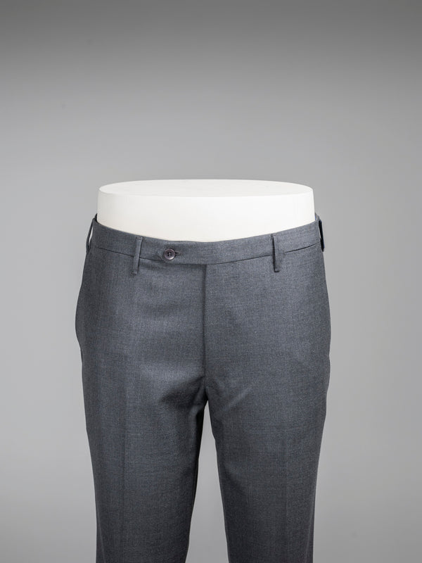 Rota Winter Grey pair of regular fit worsted wool trousers Affare Del Giorno
