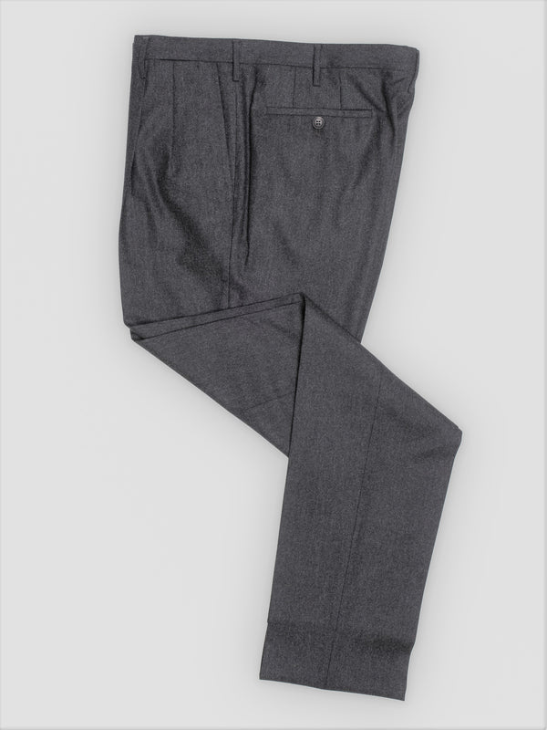 Rota Winter Medium grey flannel trousers-2pleats Online