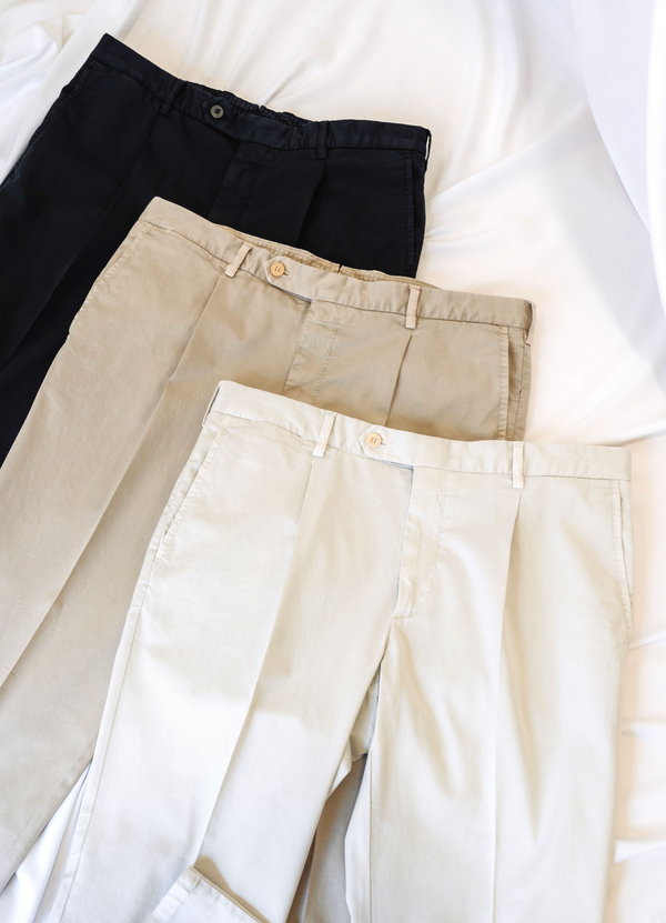 Rota Sport Summer Ice cotton supima sport trousers 1 pleat In Linea