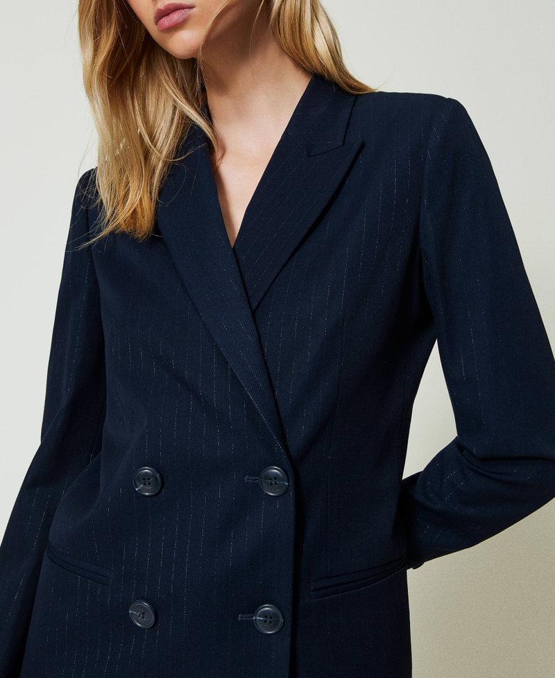 Scee by twin set Giacca blazer gessata lurex Vendita