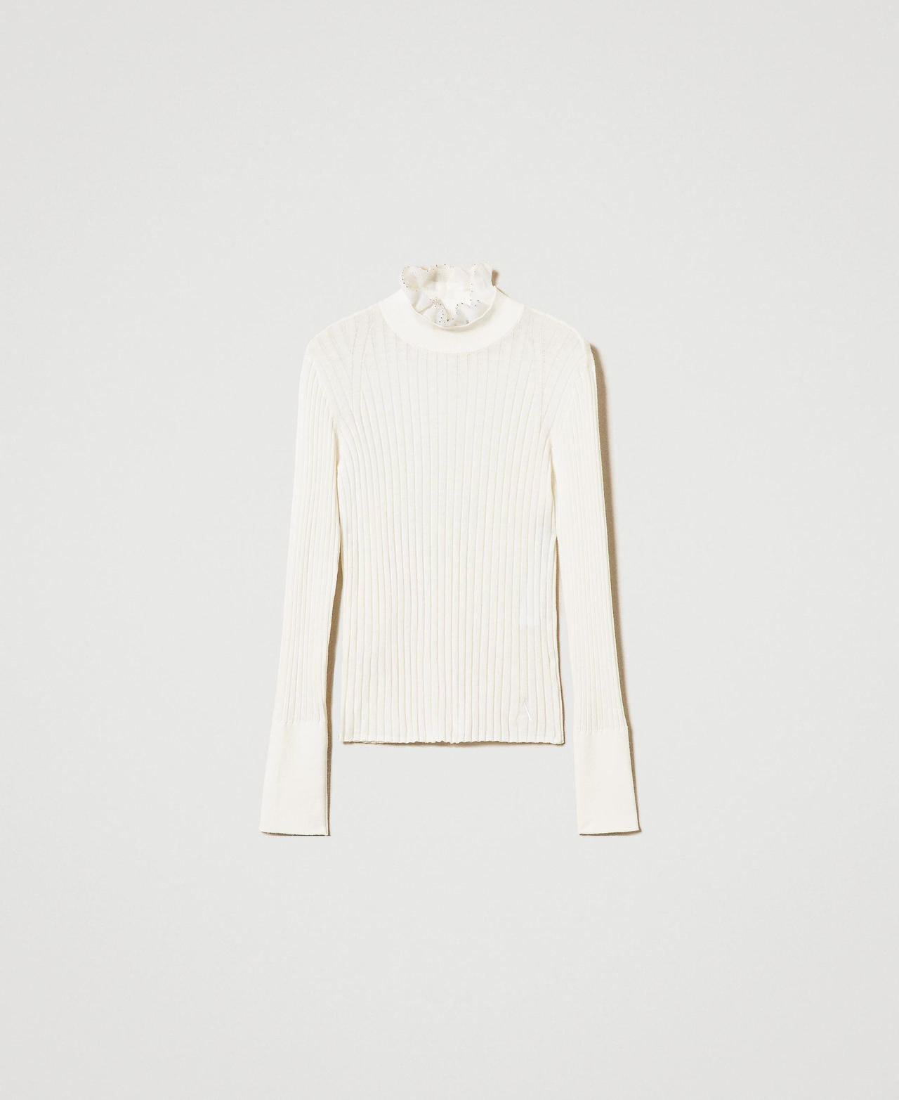 Scee by twin set Maglia lupetto con perline