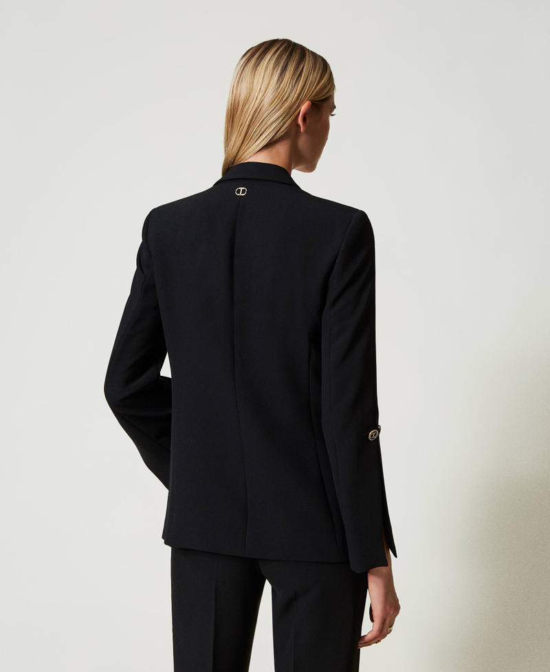 Scee by twin set Giacca blazer in crêpe cady con gemelli Qualità Garantita