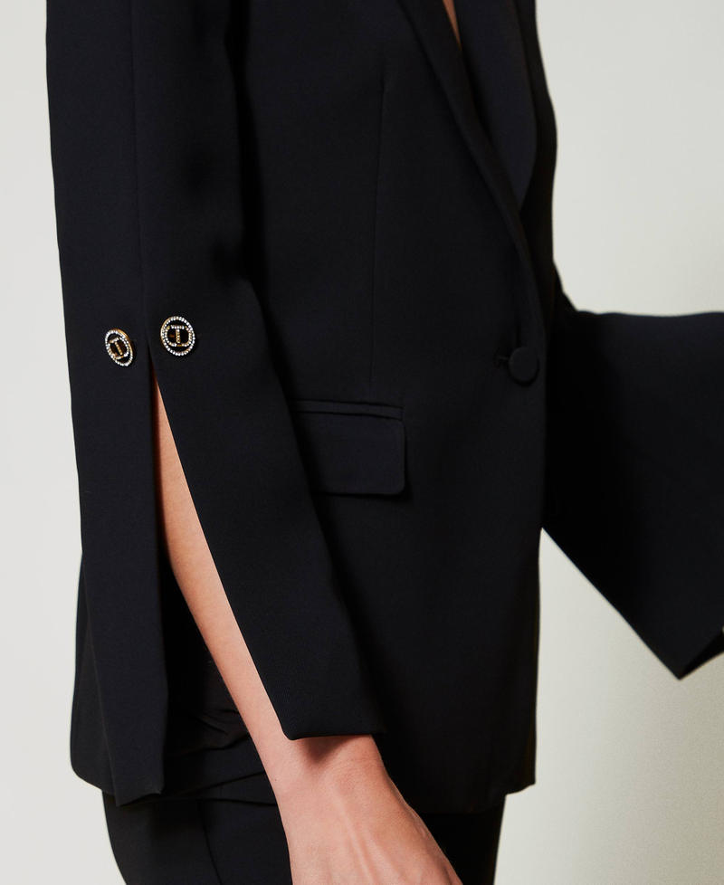 Scee by twin set Giacca blazer in crêpe cady con gemelli Qualità Garantita