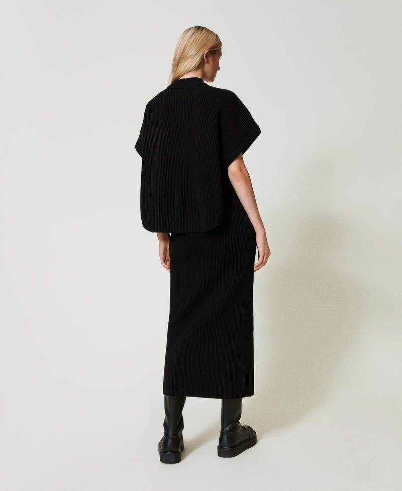 Scee by twin set Gonna longuette in maglia a costine Acquista Ora