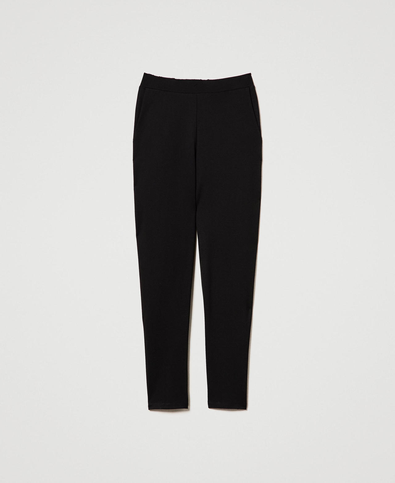 Scee by twin set Pantaloni a sigaretta con elastico