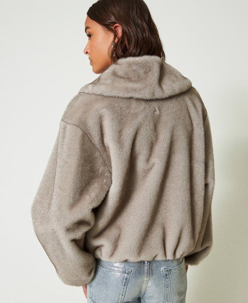 Scee by twin set Giacca corta in faux fur Affare Del Giorno