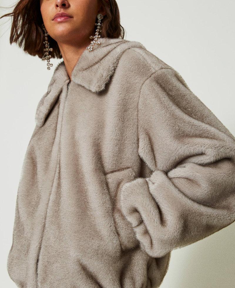 Scee by twin set Giacca corta in faux fur Affare Del Giorno