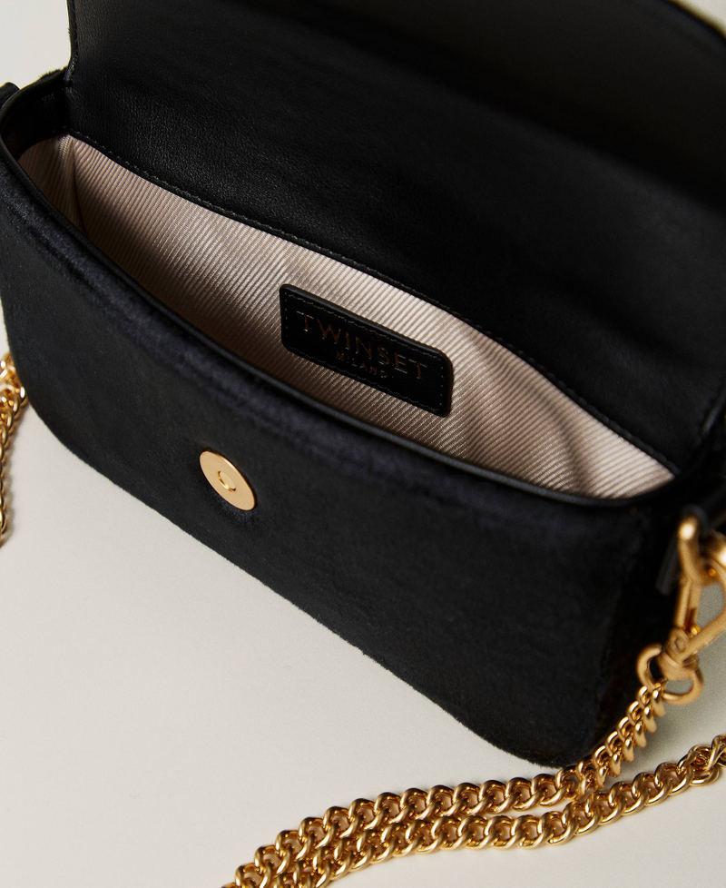 Scee by twin set Borsa a tracolla 'Amie' piccola in velluto ricamato Sconto