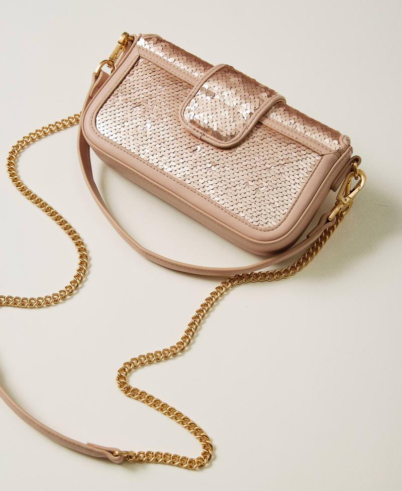 Scee by twin set Borsa a tracolla 'Amie' con paillettes In Vendita