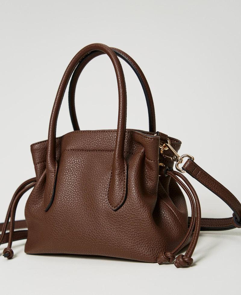 Scee by twin set Borsa a tracolla con Oval T e coulisse Saldi