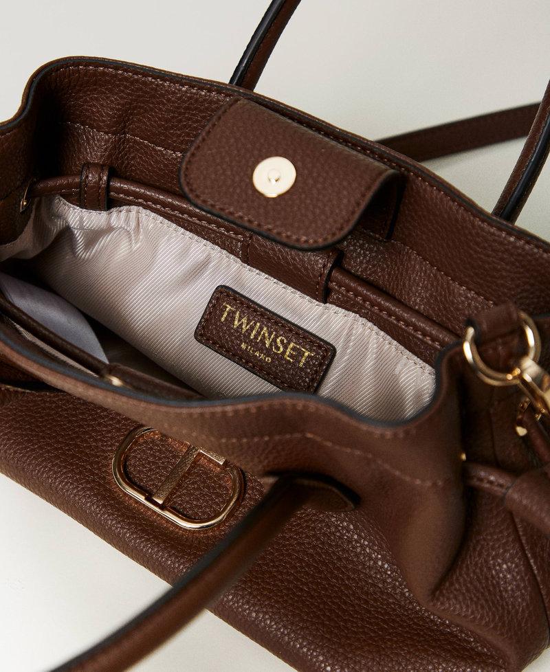 Scee by twin set Borsa a tracolla con Oval T e coulisse Saldi