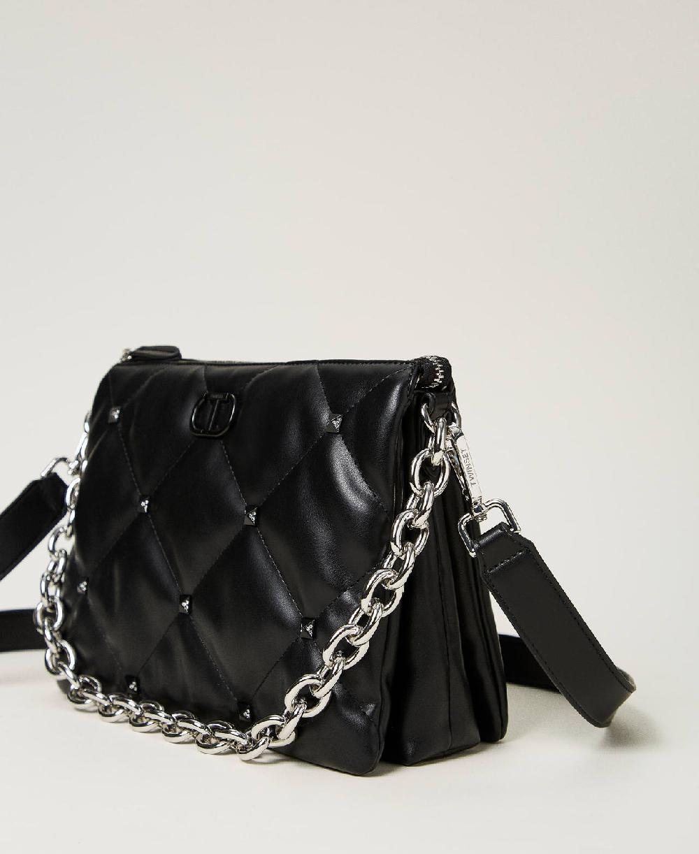 Scee by twin set Borsa a tracolla 'Via Manzoni' con borchie Hotsell