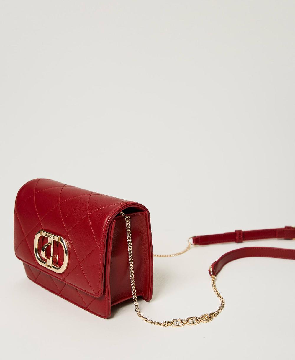 Scee by twin set Borsa a tracolla con chiusura Oval T Saldi Di Fabbrica