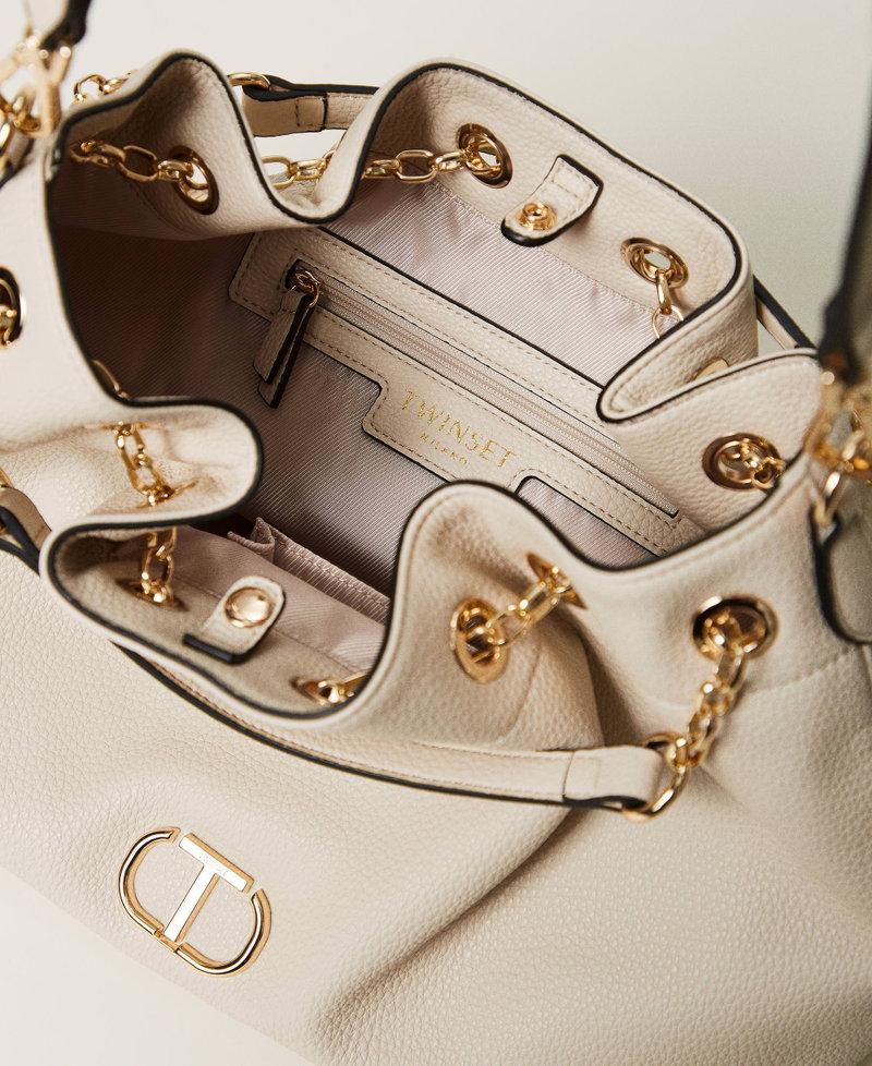 Scee by twin set Borsa shopper con Oval T e manici coulisse Negozio