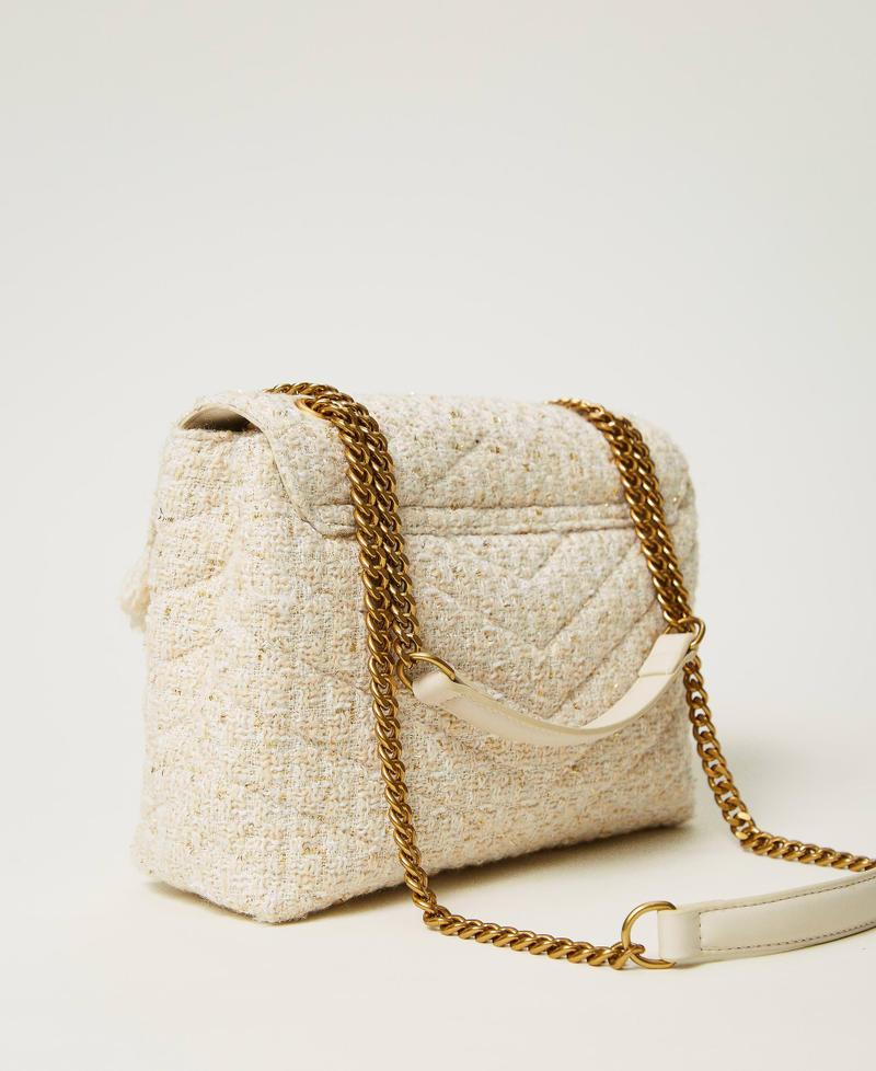 Scee by twin set Borsa a tracolla 'Dreamy' media in tweed In Saldo