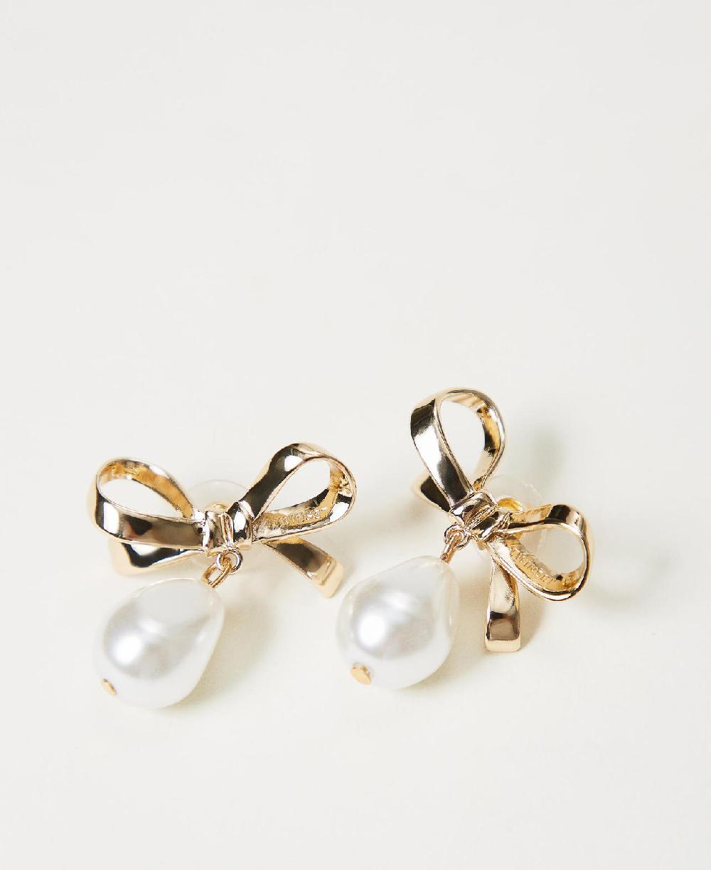 Scee by twin set Orecchini a fiocco con perla Promozione