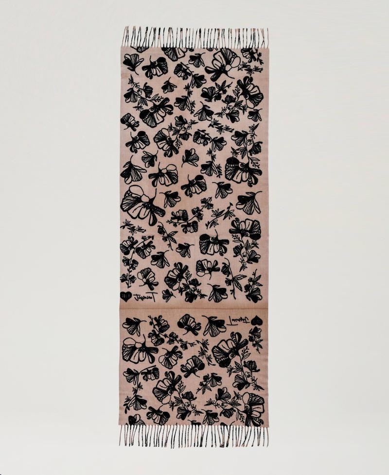 Scee by twin set Stola in panno a fiori Soddisfazione Garantita
