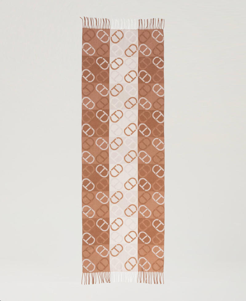 Scee by twin set Stola in panno jacquard con Oval T Acquista Ora