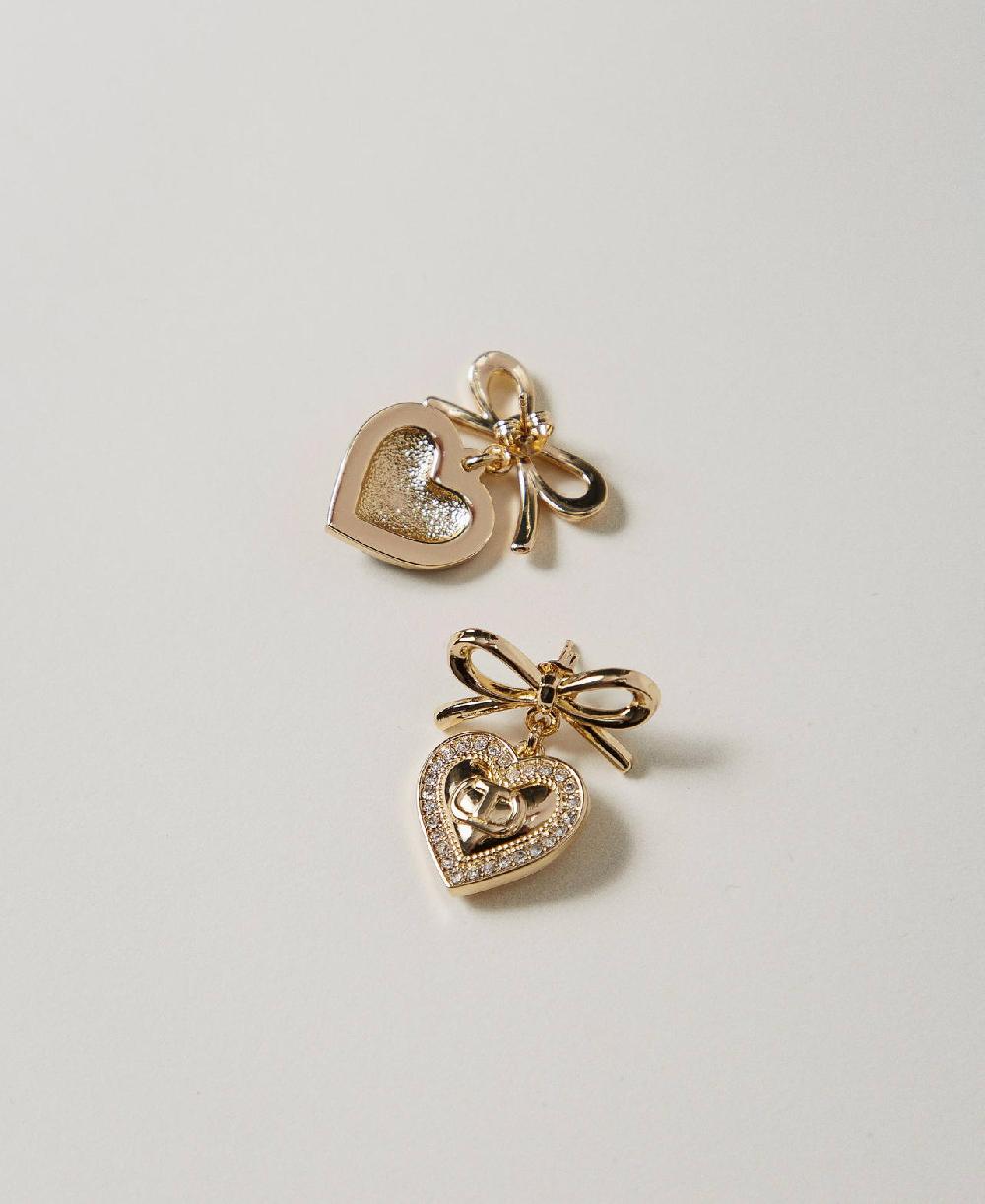 Scee by twin set Orecchini a cuore con strass e Oval T Fino Al -60%
