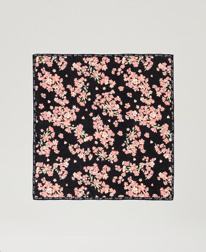 Scee by twin set Kefiah con stampa a fiori Prezzo Ridotto
