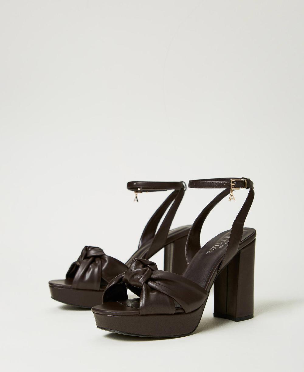 Scee by twin set Sandali platform con nodo Novità