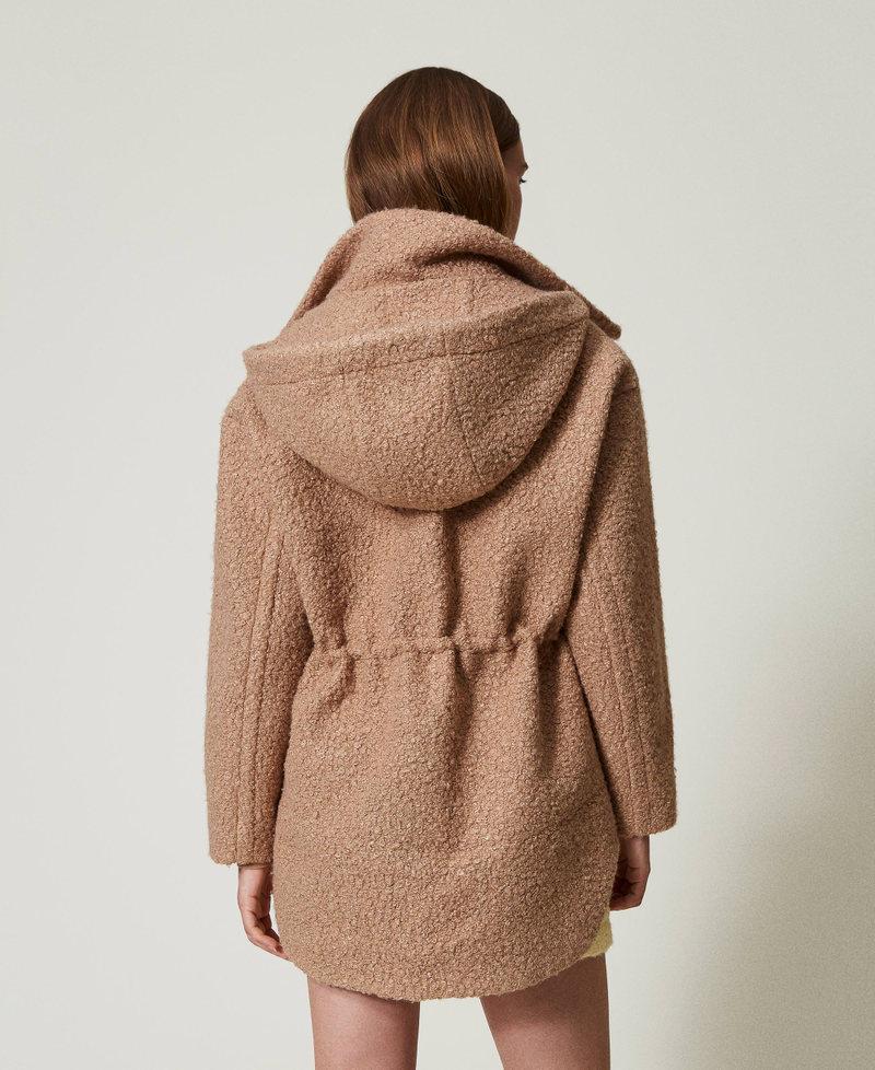 Scee by twin set Cappotto parka in panno arricciato Sconto