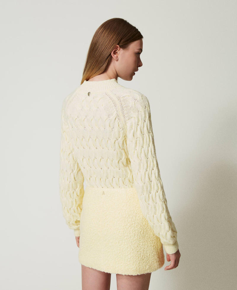 Scee by twin set Minigonna in panno arricciato Offerta