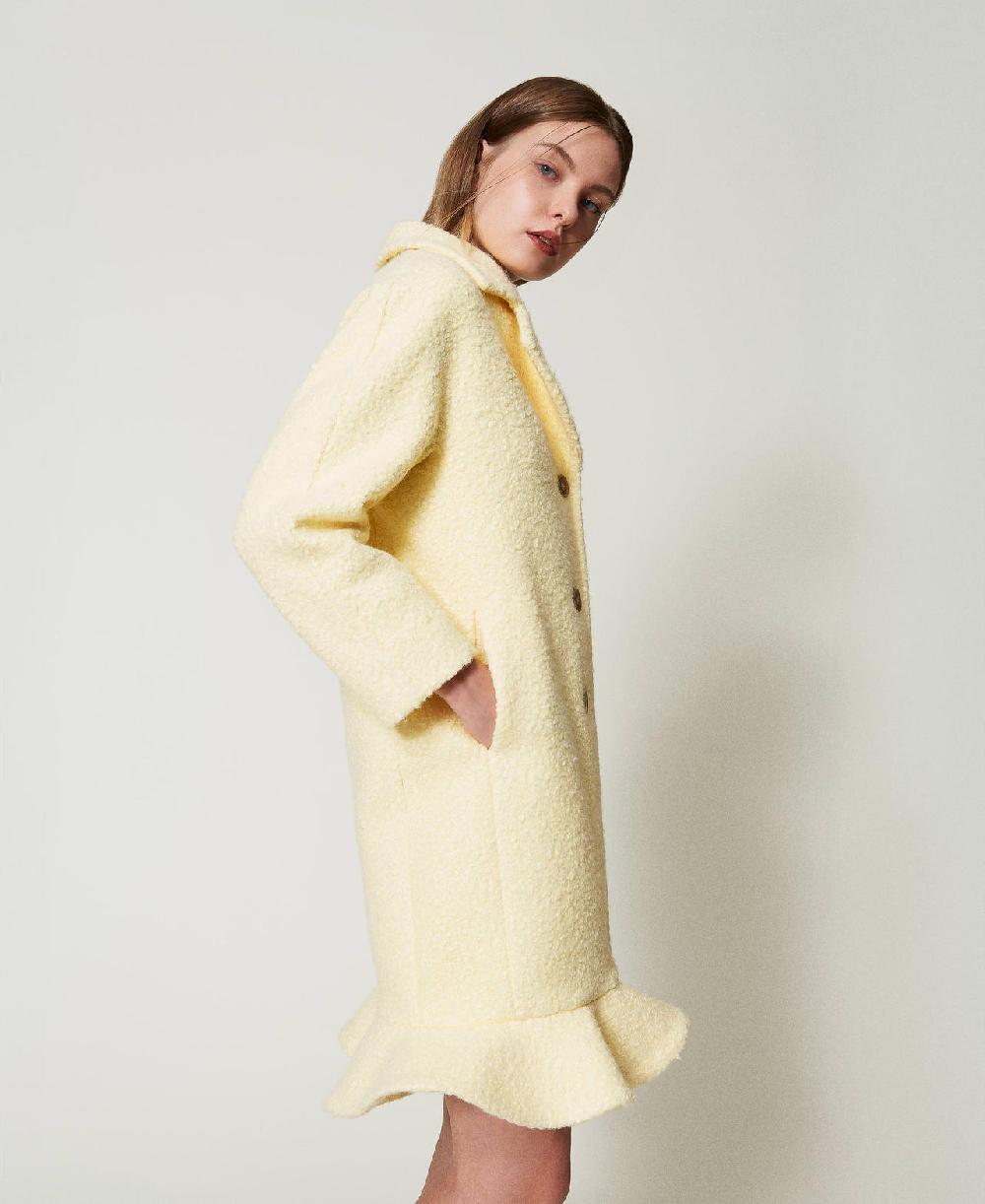 Scee by twin set Cappotto in panno arricciato Saldi