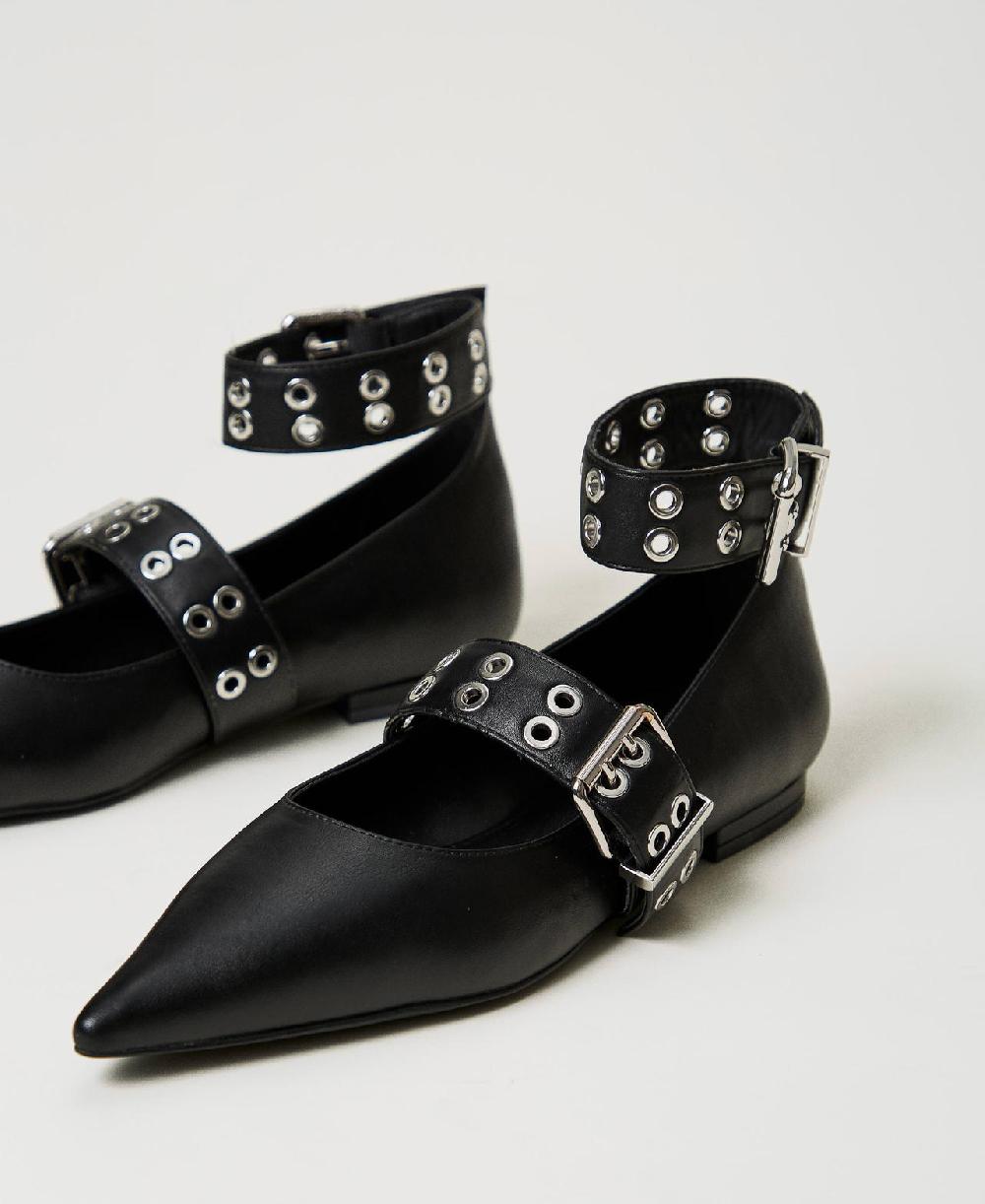 Scee by twin set Ballerine con cinturini Nuova