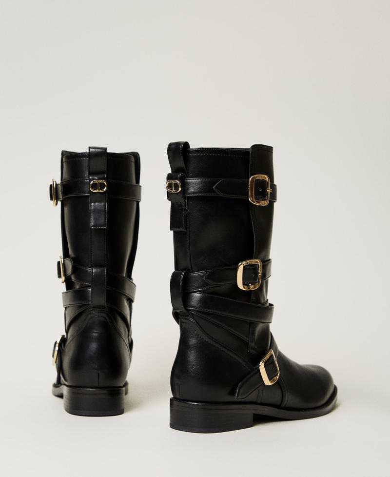 Scee by twin set Stivali biker con cinturini Negozi Online