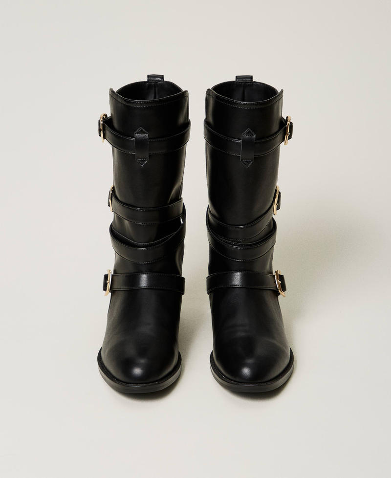 Scee by twin set Stivali biker con cinturini Negozi Online