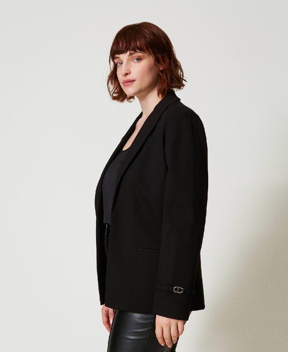 Scee by twin set Giacca blazer con cinturino Oval T Promozione Limitata