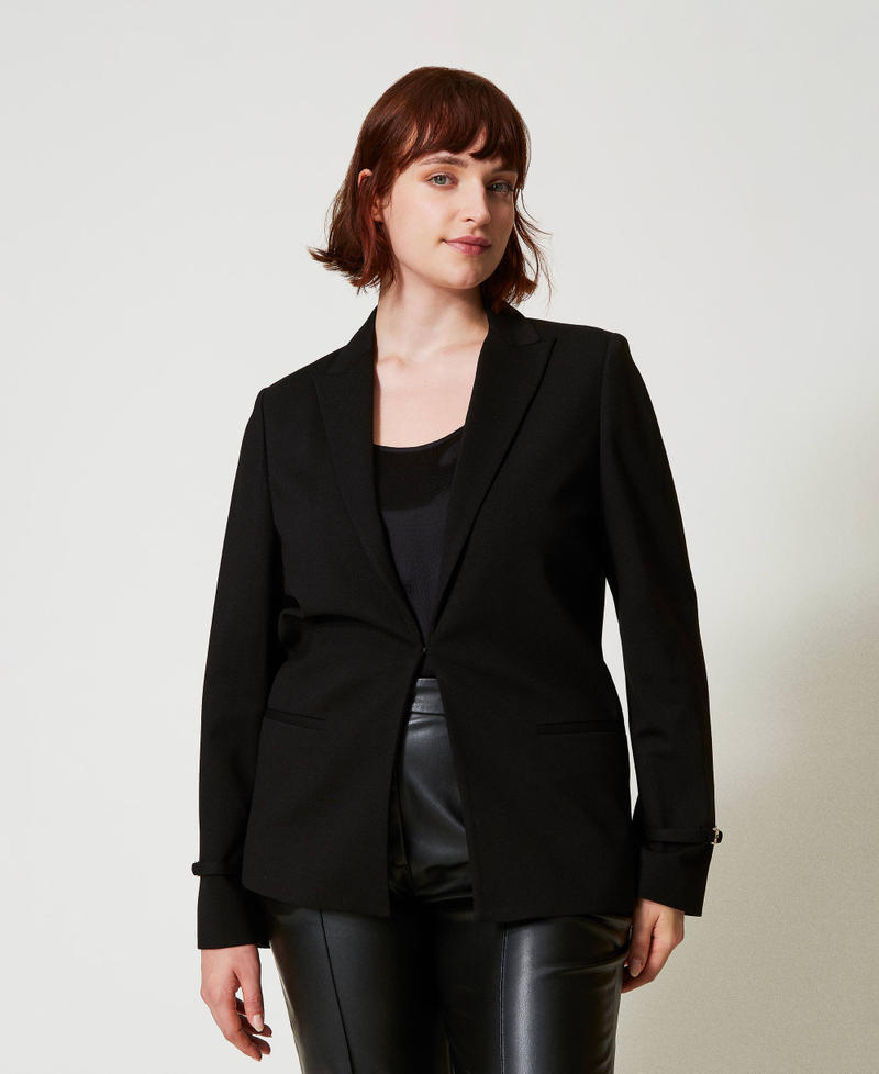 Scee by twin set Giacca blazer con cinturino Oval T Promozione Limitata