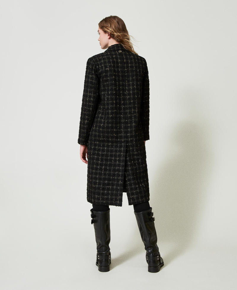 Scee by twin set Cappotto bouclé a disegno check Shopping Online