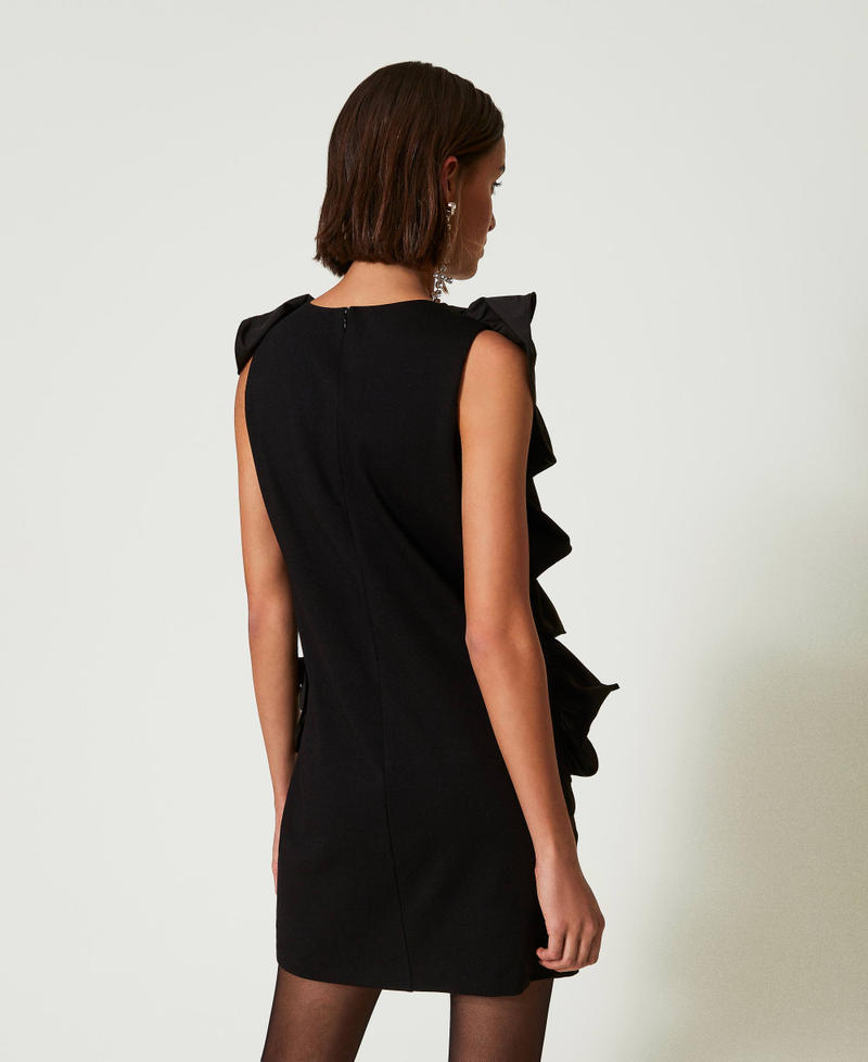 Scee by twin set Abito corto con volant in georgette Online