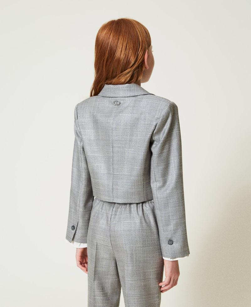 Scee by twin set Giacca spencer in principe di Galles Vendite Flash