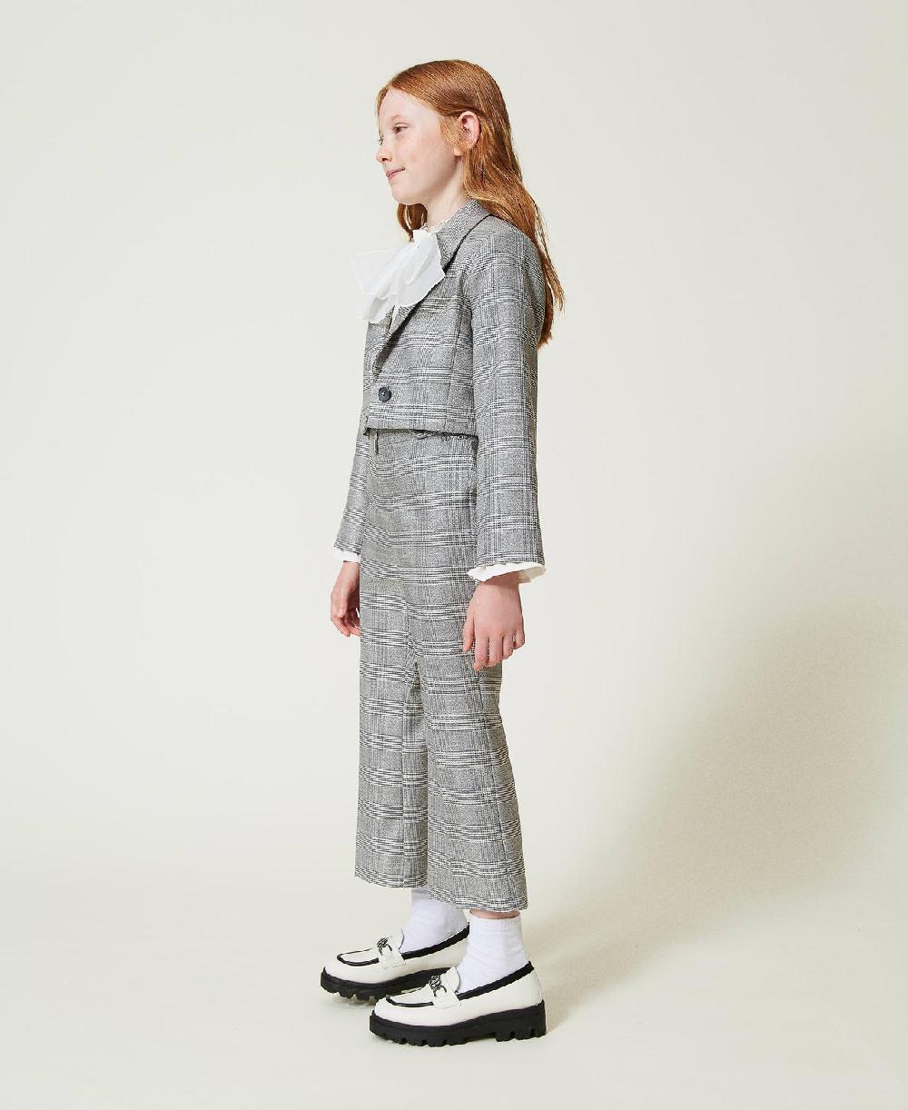 Scee by twin set Pantaloni flare in principe di Galles Negozio
