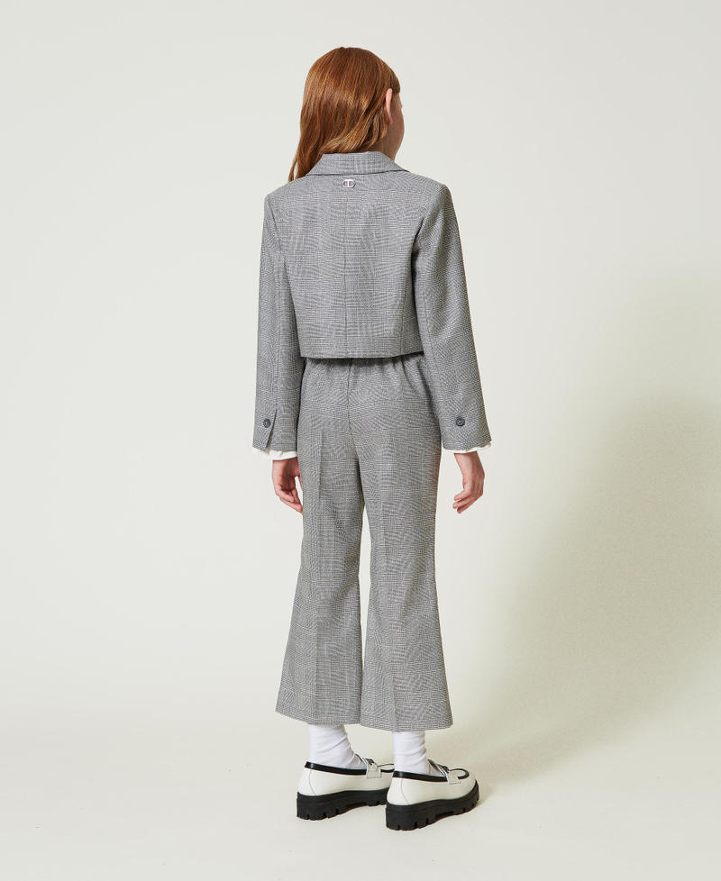 Scee by twin set Pantaloni flare in principe di Galles Negozio