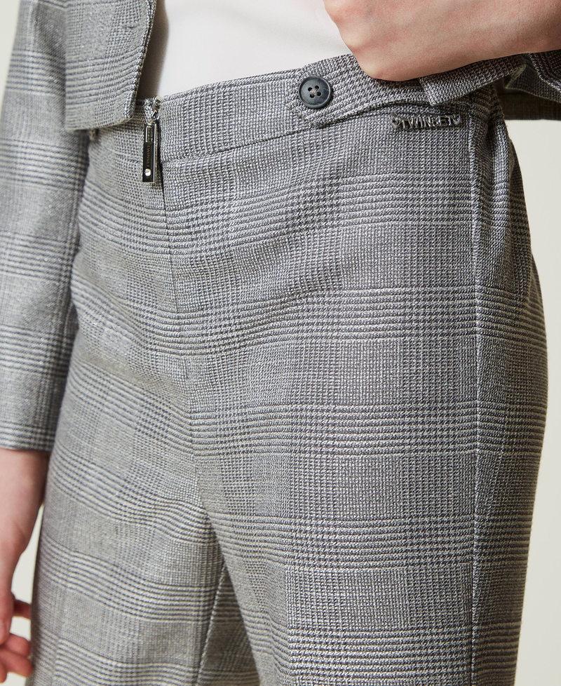 Scee by twin set Pantaloni flare in principe di Galles Negozio